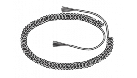 Spiraalkabel, krulsnoer, Spiral cable, wendelleitung Hörmann 4514023 5x0,25mm2 max deurhoogte/door height/tor höhe 8 meter