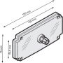 Hörmann deksel transparant SKS behuizing 638199 onderloopbeveiliging Housing Cover for SKS Housing Gehäusedeckel für SKS-Gehäuse Gehäuseoberteil ohne Verschraubung transparent