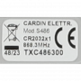 Handzender Cardin TXC486300 met 3 kanalen